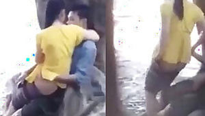 Asian girl fucking outdoor park