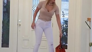 Blonde Milf Savana shares a big cock with Emma