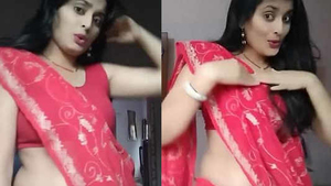 A sultry Indian girlfriend gives a sensual blowjob to a thick penis