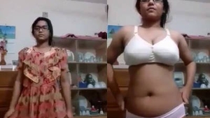 Cute teen gets naked and shows off her body