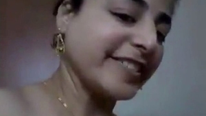 Busty Indian wife with big boobs in steamy sex scene