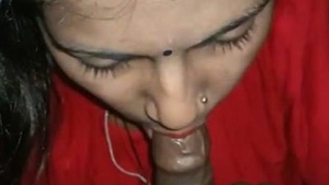 Desi babe gives a mind-blowing blowjob to her husband
