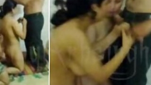 Indian wife Aadla Badli desi sweeping chudai foursome