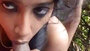 Nude girl loves sucking lund of payyan in forest