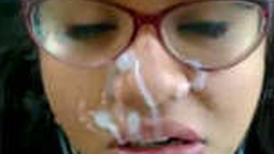 Bus driver rewards college girl with facial and oral creampie