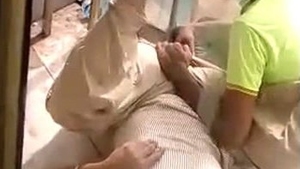 Secret outdoor rendezvous with college sweetheart exposed