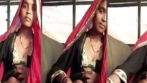 Sexy Desi Tribal girl masturbating her pussy using brinjal