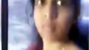 Tamil babe showing her boobs in moving car