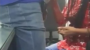 Bhabhi pleases her boss with a mouthwatering blowjob for a promotion