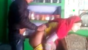 Dehati Marwadi Bhabhi Sneaky Sex With Lover In Kitchen