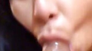 Desi wife best Indian blowjob with servant