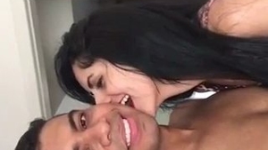 Indian couple in steamy videos of kissing and foreplay