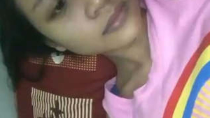 Cute Sri Lankan girl flaunts her big breasts