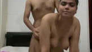 Desi girl gives a blowjob in a short clip