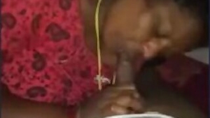 Tamil mom blowjob