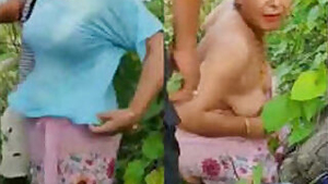 Desi aunty caught fucking in jungle