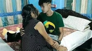 Indian college student engages in sexual activity with her partner following lessons