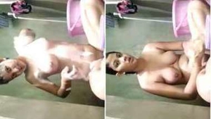 Man films his Indian girlfriend washing her body with XXX tag