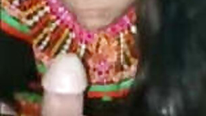 Indian wife giving blowjob