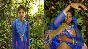 Desi girl gets fucked in the forest in a steamy sex clip