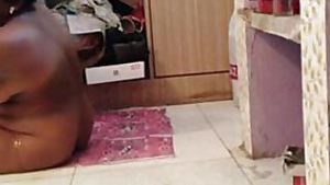 Desi maid Sindhu Drinking and Bathing with Owner Urine