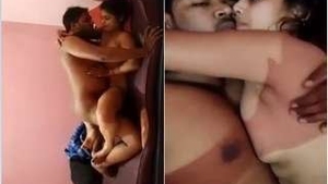 Desi lover gets romantic and gets fucked in hotel room