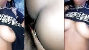 Cute Adivasi girl sex with her boyfriend on cam