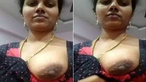 Tamil wife flaunts her big boobs in a seductive video