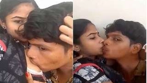 Tamil girl enjoys a view of her lover's breasts while sucking