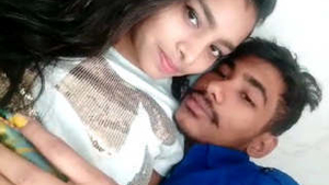 Aroused non-professional pair passionately making love with sentiment