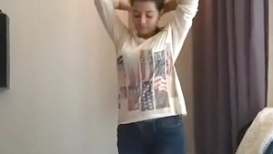 Indian girl flaunts her curves in a revealing outfit
