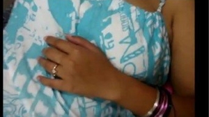 Indian wife undressed and subdued on the bed