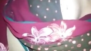 Hot Desi Wife In Saree Seducing Her Husband For Sex