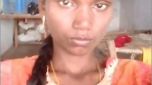 Village girl with bush caresses her own genitals for camera enthusiasts