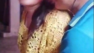 Aroused Nepali pair gets intimate in a restaurant