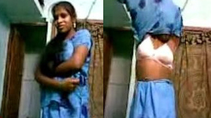 Indian wife displays her assets