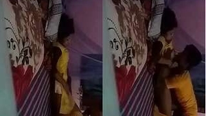 Indian couple enjoys passionate romance with tit sucking