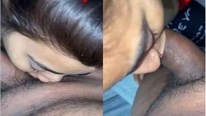 Desi wife gives a sensual blowjob and gets fucked hard