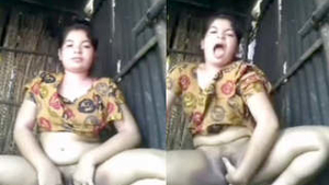 Lovely Indian girl pleasures herself with her hands