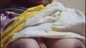 Indian wife bares her breasts and private area