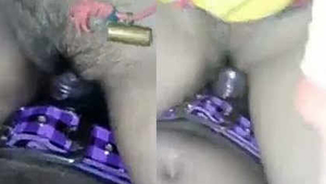 Indian girl records herself riding her boyfriend's penis