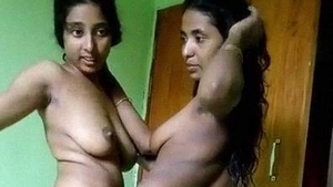 Indian twin sisters go nude and engage in lesbian activity