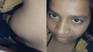 Indian maid teases her employer with her breasts
