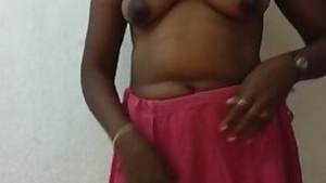 Desi village wife show her big boob