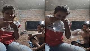 Mistress and sub engage in condom play for romance and pleasure