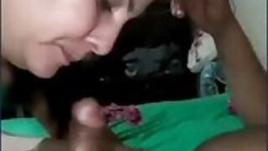 Desi bahbi sucking cock