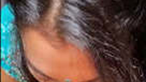 Husband's affectionate lovemaking with his stunning spouse