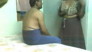 Indian mature auntie receives sensual massage and sexual services from servant
