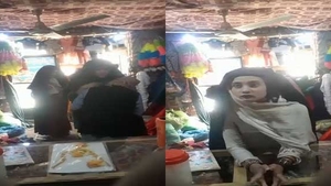 Pakistani girls enjoy intimate moments with the shopkeeper