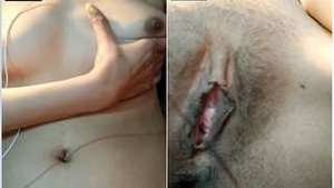 Desi babe flaunts her body in a video call